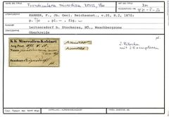 Karteikarte zum Belegmaterial von Frondicularia microdisca Reuss, 1860